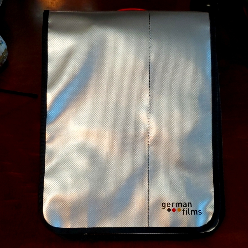 Silver Messenger Bag